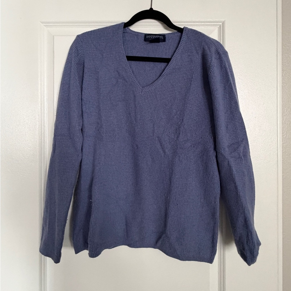 Blue V-Neck Sweater